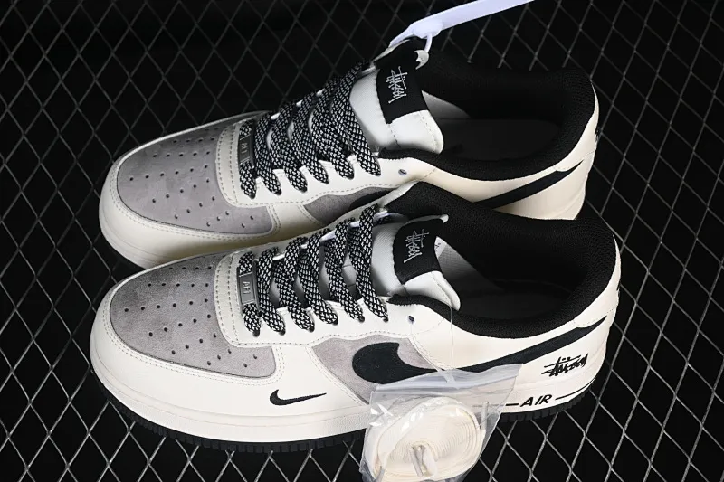 All categories Nk Air Force 1 Air Force series Nk Air Force 1 Low Air Force low-top Nike Air Force 1'07 Low Stussy co-branded white gray black Air Force 1 low-top casual sneakers XD9314-617